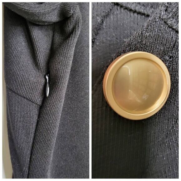 Avantlook Black Long Sleeves Buttons Side Details Dress Size 3X - Picture 10 of 11